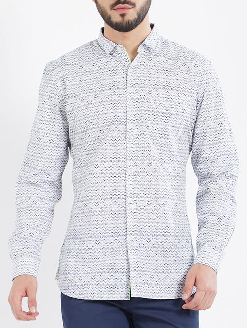 white cotton casual shirt - 15074227 - Very Small Image - 1