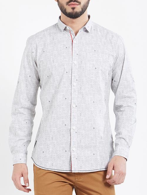 white cotton casual shirt - 15074232 - Very Small Image - 1