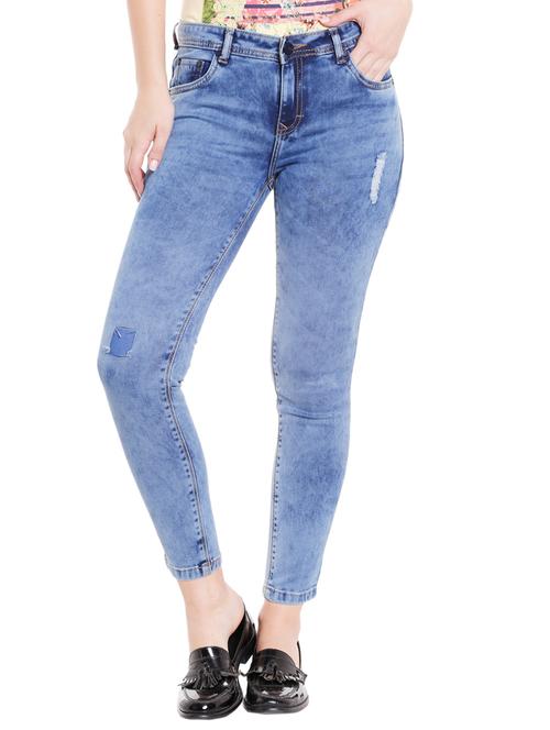 blue denim distressed jeans - 15075665 - Very Small Image - 1