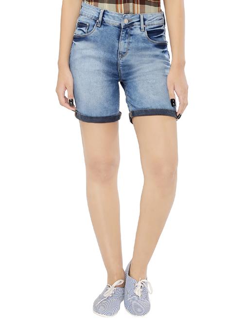 light blue denim shorts - 15075705 - Very Small Image - 1