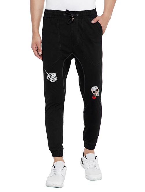 black cotton jogger - 15077385 - Very Small Image - 1