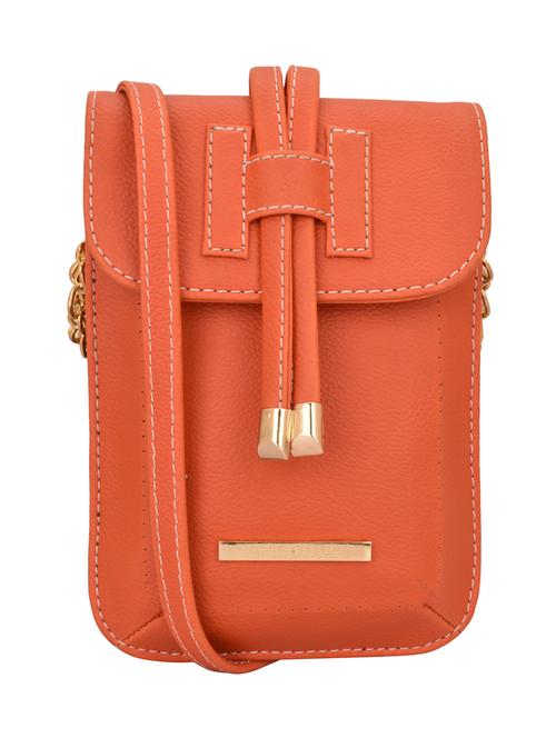 orange leatherette regular sling bag - 15078888 - Very Small Image - 1