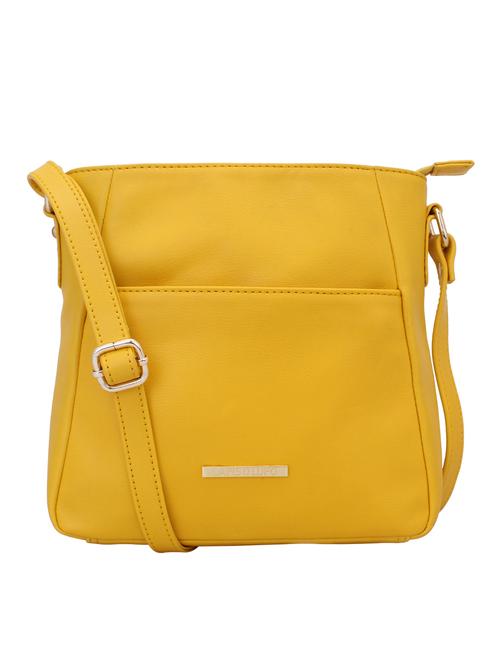 yellow leatherette regular sling bag - 15078897 - Very Small Image - 1