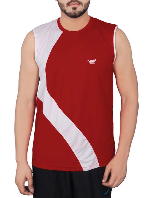 red polyester tshirt - 15078977 - Very Small Image - 1
