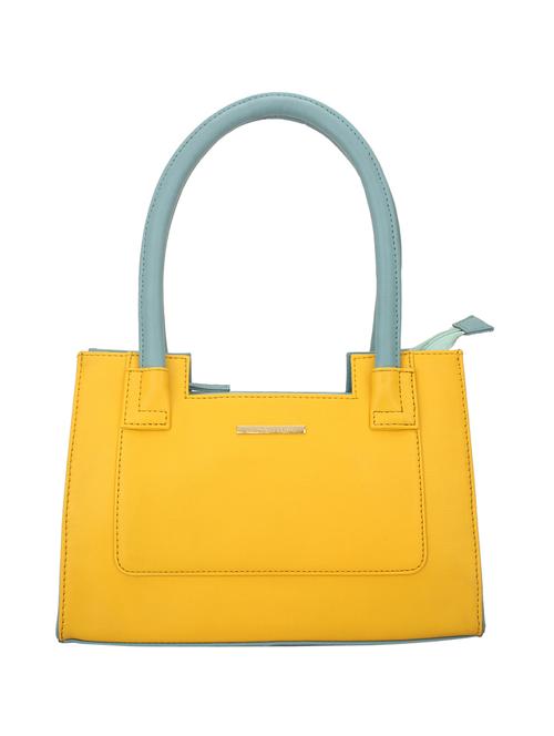 yellow leatherette regular handbag - 15078987 - Very Small Image - 1