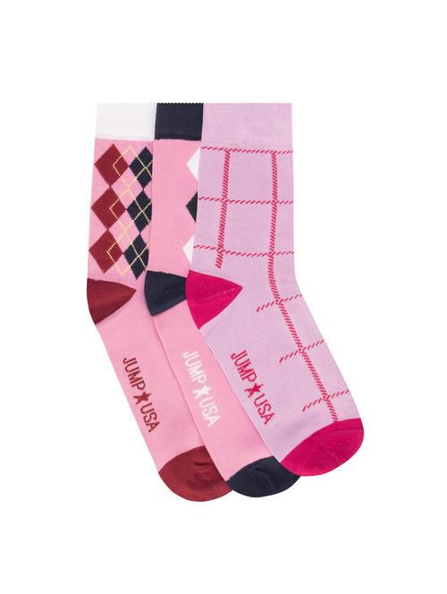 pink cotton full length sock - 15079043 - Very Small Image - 1