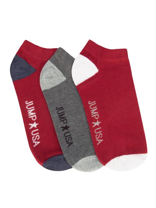 red cotton ankle length sock - 15079060 - Very Small Image - 1