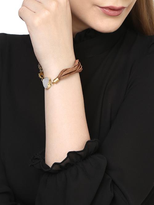 brown metal links bracelet - 15079603 - Very Small Image - 1