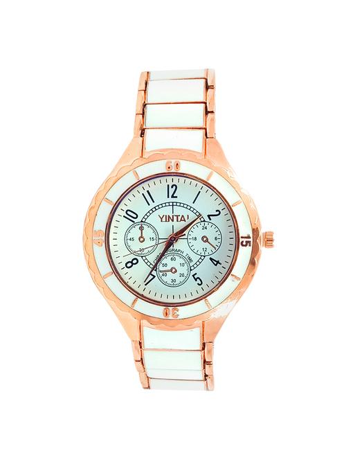jm yintal mens copper metal belt analog watch - 15080496 - Very Small Image - 1