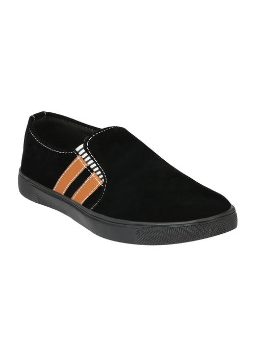 black canvas slip on slipons - 15082497 - Very Small Image - 1