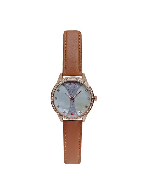 brown leatherette watch - 15083220 - Very Small Image - 1