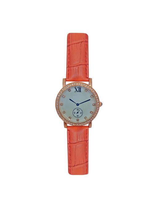 orange leatherette watch - 15083240 - Very Small Image - 1