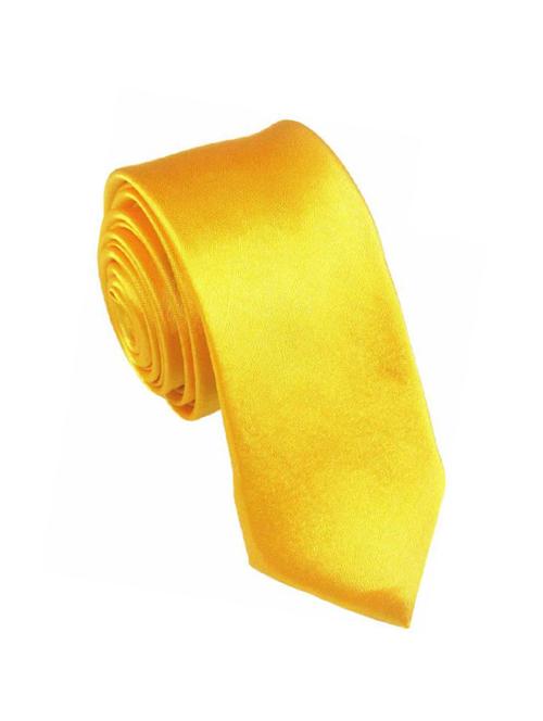 yellow polyester tie - 15083331 - Very Small Image - 1