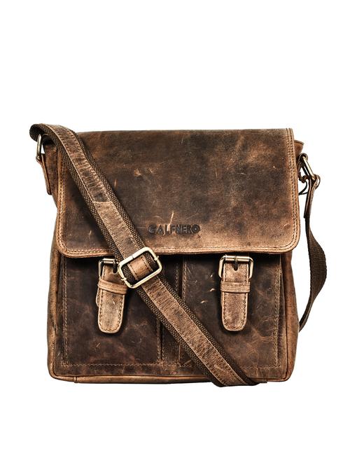 brown leather messengerbag - 15083984 - Very Small Image - 1