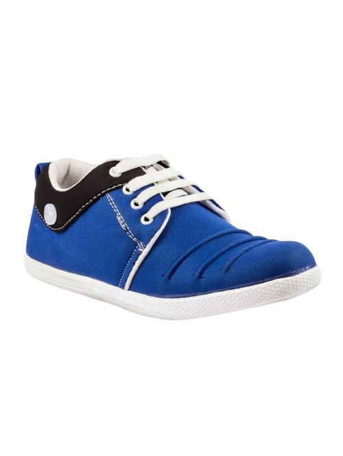 blue canvas lace up sneaker - 15084838 - Very Small Image - 1