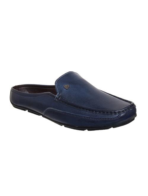 navy leatherette slip on loafer - 15085857 - Very Small Image - 1