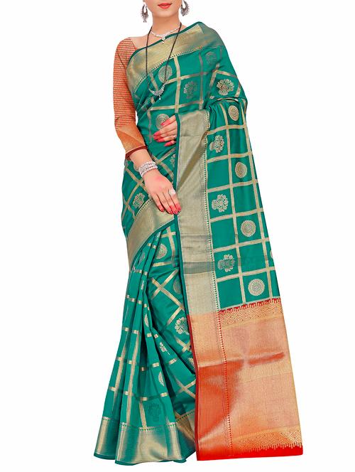 zari banarasi saree - 15086189 - Very Small Image - 1