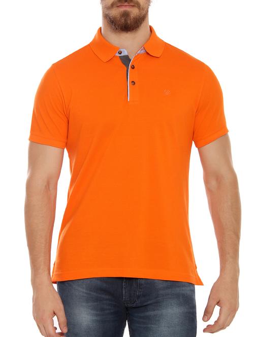 orange cotton t-shirt - 15086354 - Very Small Image - 1
