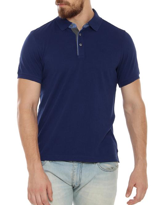 blue cotton t-shirt - 15086356 - Very Small Image - 1