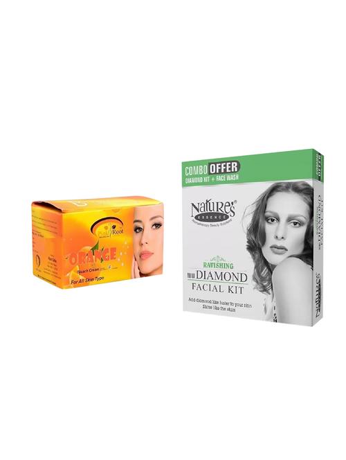 nature's essence ravishing mini diamond facial kit 52g with 60ml, pink root orange bleach 250g - 15087117 - Very Small Image - 1