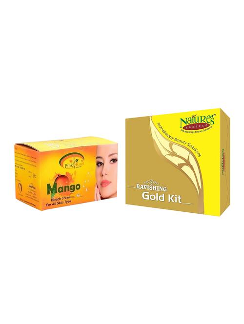nature's essence ravishing gold kit 125g, pink root mango bleach 250g - 15087142 - Very Small Image - 1