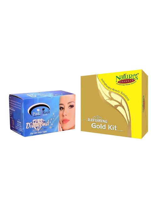 nature's essence ravishing mini gold kit 52g + 60ml, pink root diamond bleach 250g - 15087148 - Very Small Image - 1