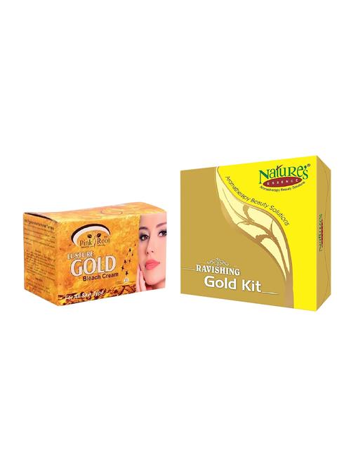 nature's essence ravishing mini gold kit 52g + 60ml, pink root gold bleach 250g - 15087149 - Very Small Image - 1