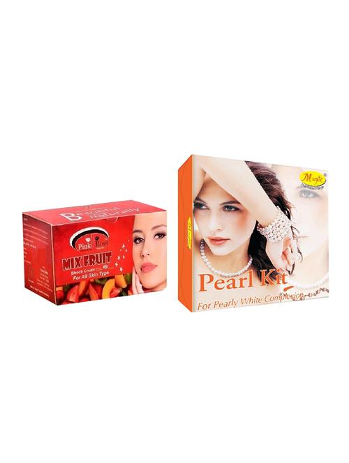 nature's essence pearl kit 180g, pink root mix fruit bleach 250g - 15087179 - Very Small Image - 1