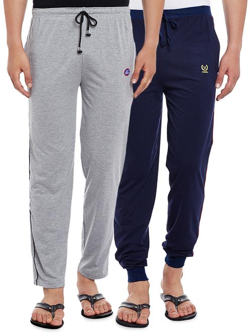 multi colored cotton full length pyjama - 15087578 - Very Small Image - 1