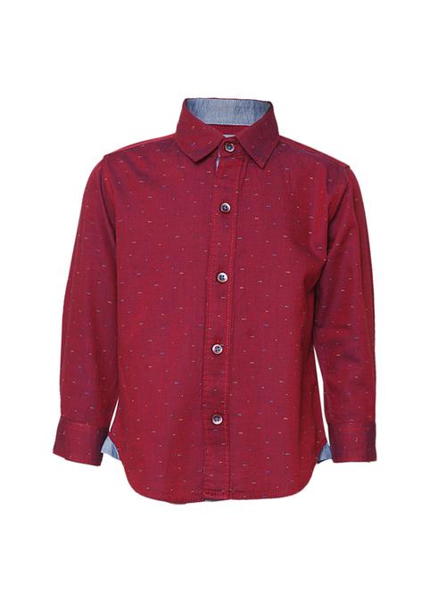 red cotton shirt - 15090674 - Very Small Image - 1