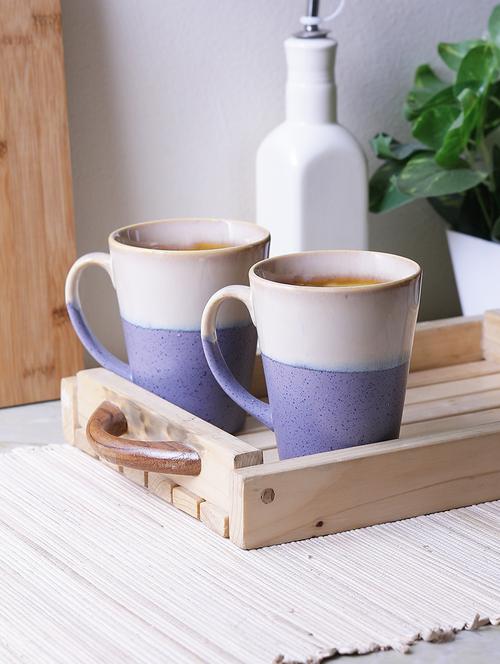 ceramic classic coffee mugs-dual color blue and white--set of 2 - 15090743 - Very Small Image - 1