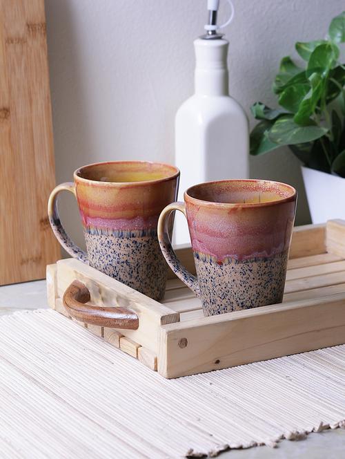 ceramic classic coffee mugs- multi colored mugs-set of 2 - 15090746 - Very Small Image - 1