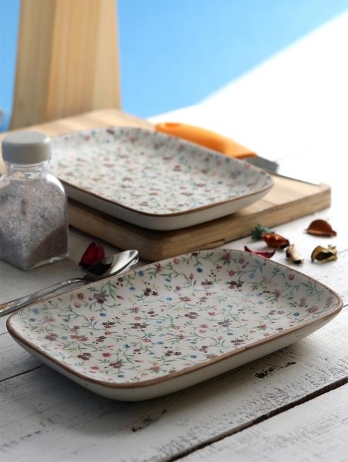 handcrafted ceramic cherry nut serving tray decal ( set of 2) - 15092522 - Very Small Image - 1