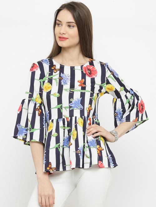 navy blue striped top - 15093457 - Very Small Image - 1