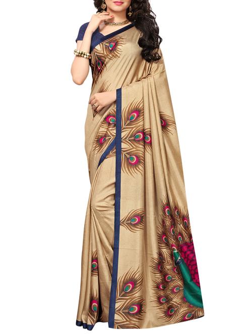 conversational printed saree with blouse - 15096587 - Very Small Image - 1