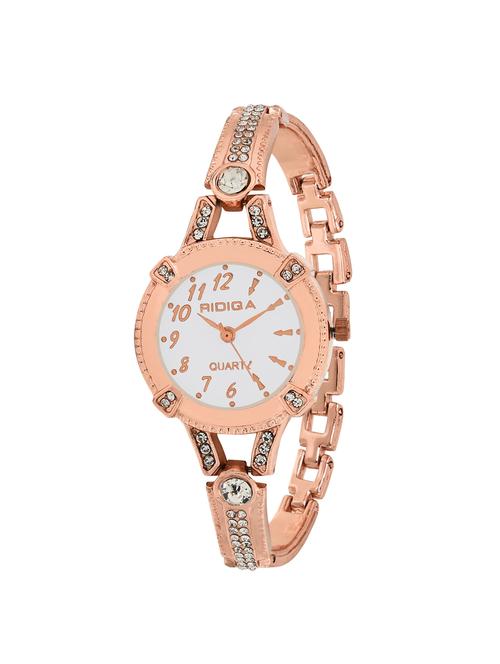 ridiqa metal strap analog watch - 15096910 - Very Small Image - 1