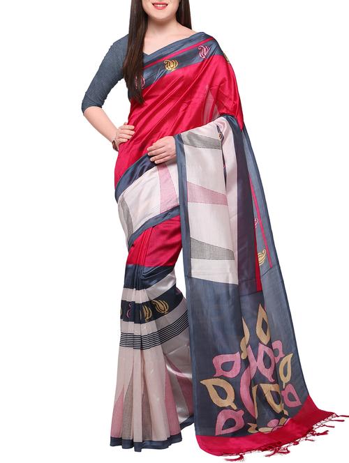 pink mysore silk saree with blouse - 15097533 - Very Small Image - 1