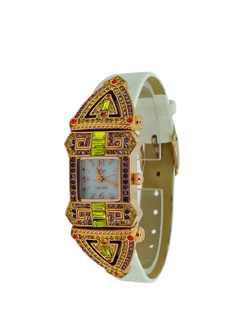 round analog dial watch with leatherette strap - 15098300 - Very Small Image - 1