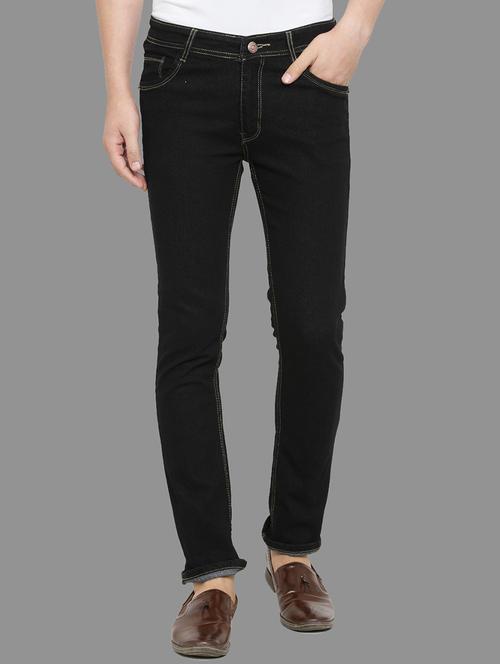 black denim plain jeans - 15101011 - Very Small Image - 1