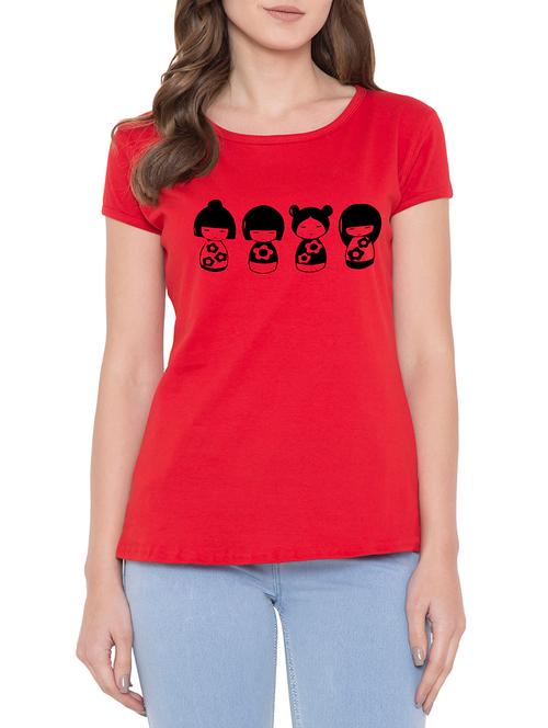 round neck graphic printed tee - 15101179 - Very Small Image - 1