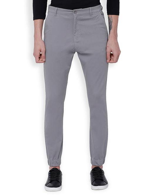 grey cotton blend jogger - 15101383 - Very Small Image - 1
