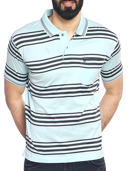 blue cotton blend tshirt - 15102275 - Very Small Image - 1