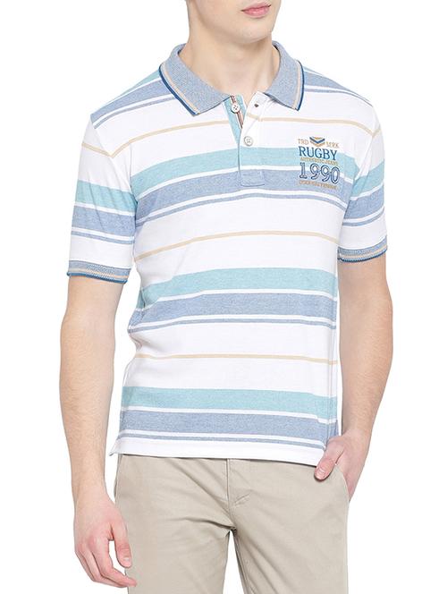 white cotton blend tshirt - 15102277 - Very Small Image - 1