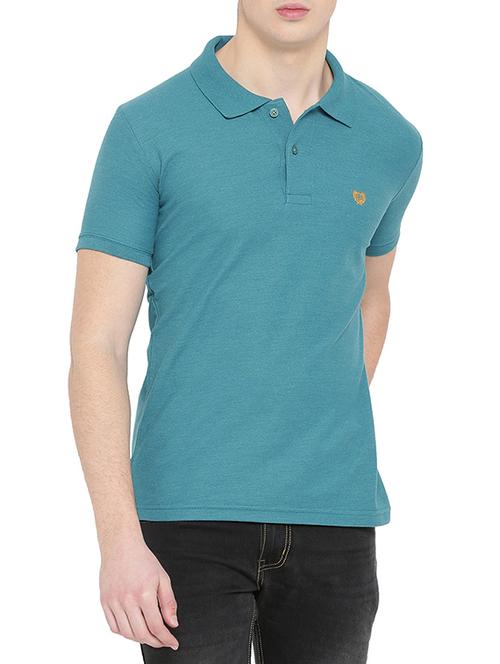 blue cotton blend tshirt - 15102279 - Very Small Image - 1