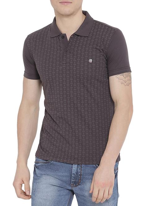 brown cotton blend tshirt - 15102300 - Very Small Image - 1