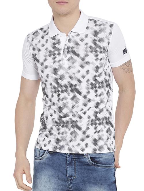 white cotton blend tshirt - 15102310 - Very Small Image - 1