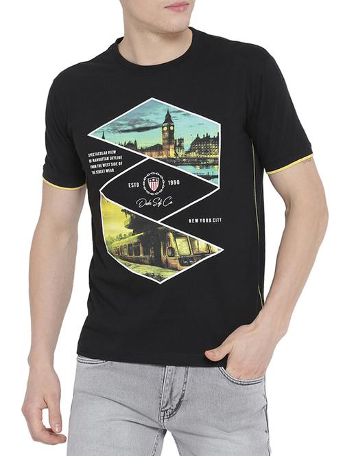 black cotton tshirt - 15102327 - Very Small Image - 1