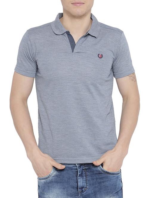 blue cotton blend tshirt - 15102349 - Very Small Image - 1