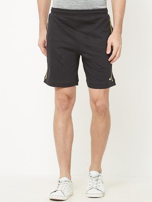 black cotton blend shorts - 15104284 - Very Small Image - 1