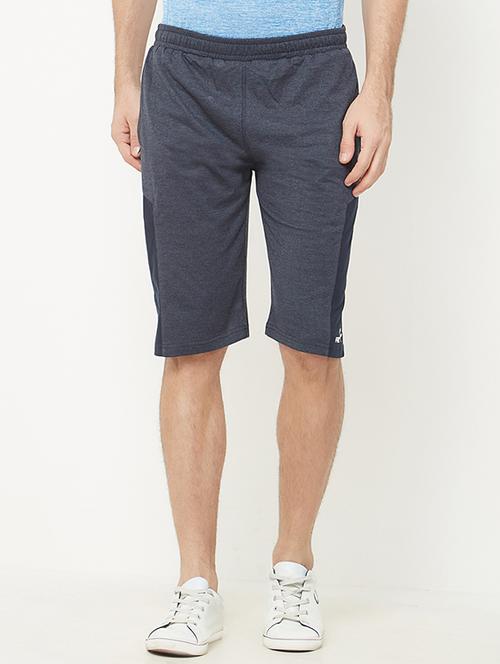 blue cotton blend shorts - 15104292 - Very Small Image - 1